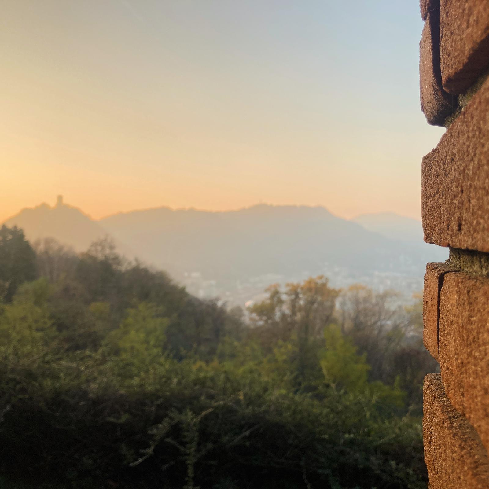 Vista dalla villa rossa.